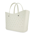 Crocs Classic Tote Bag, Large - White/Black - View 5