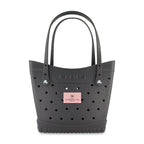 Crocs Classic Tote Bag, Medium - Black / Powder Pink - View 1