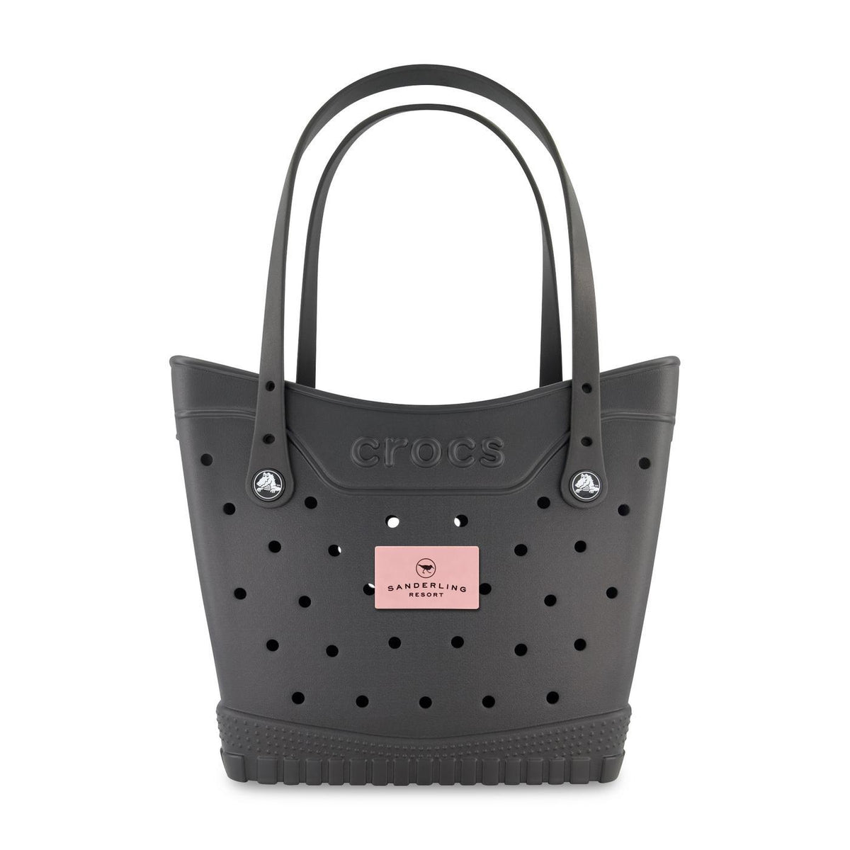 Crocs Classic Tote Bag, Medium - Black / Powder Pink - View 1