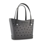 Crocs Classic Tote Bag, Medium - Black / Powder Pink - View 3