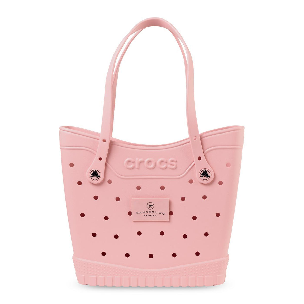 Crocs Classic Tote Bag, Medium Laser Engraving - Powder Pink - View 1