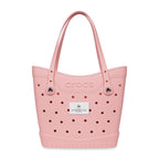Crocs Classic Tote Bag, Medium - Powder Pink / White - View 1