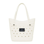 Crocs Classic Tote Bag, Medium - White/Black - View 1