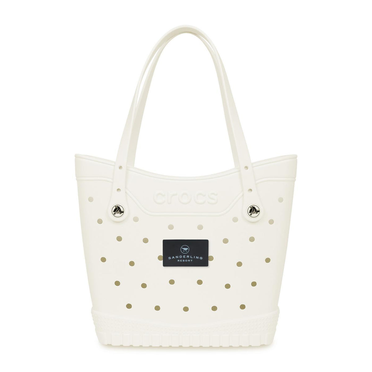 Crocs Classic Tote Bag, Medium - White/Black - View 1