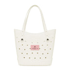 Crocs Classic Tote Bag, Medium - White / Powder Pink - View 1
