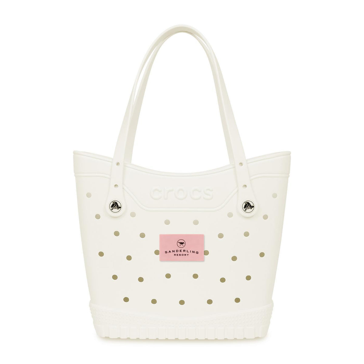 Crocs Classic Tote Bag, Medium - White / Powder Pink - View 1