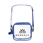 Crossbody Bag, Clear - Clear With Royal - Silk Screen