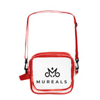 Crossbody Bag, Clear - Red - Silk Screen