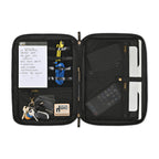 Crossbody Work Padfolio and Construction Pen Set Embroidery - Black - View 2
