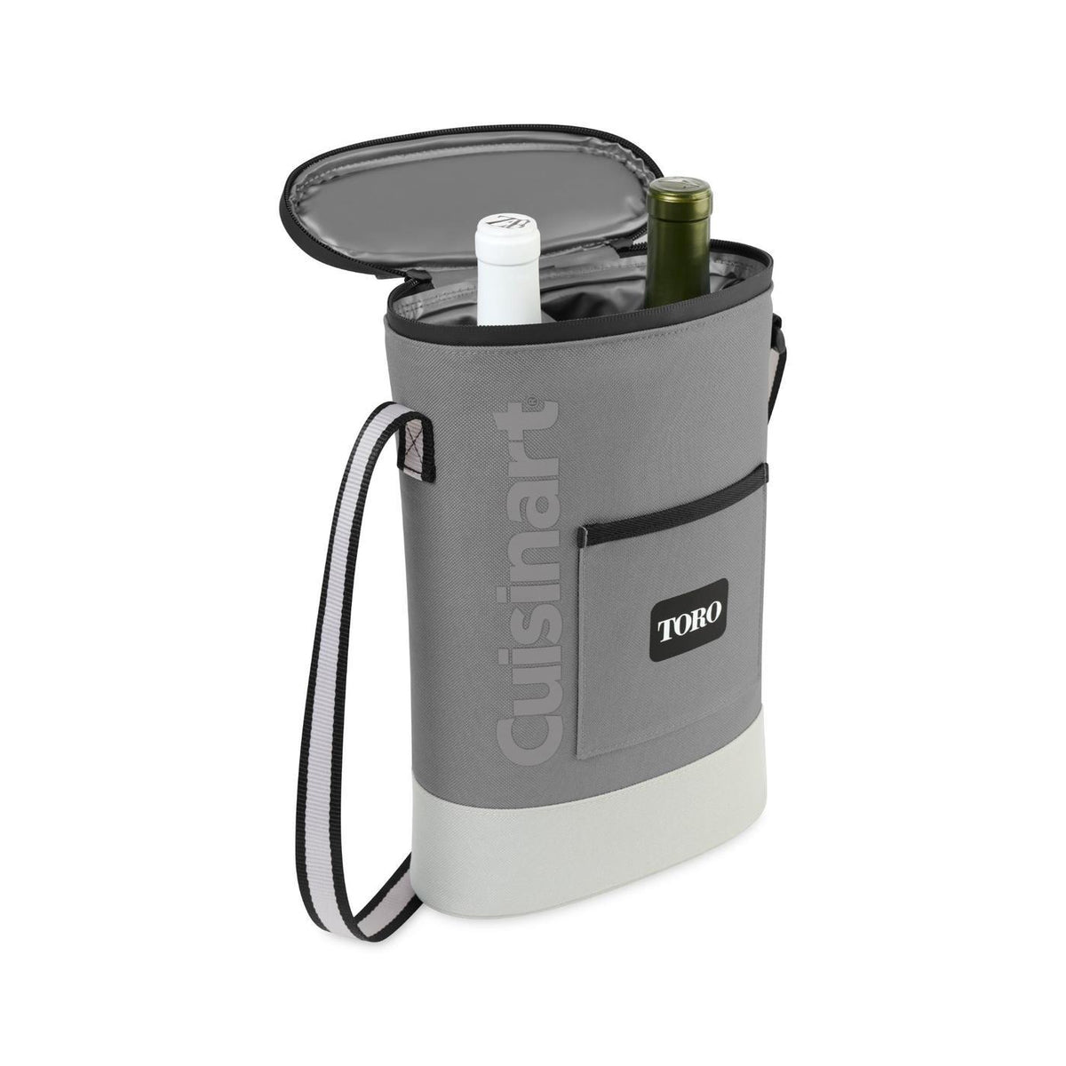 Cuisinart Outdoors Two Bottle Wine Cooler Tote Transfer - Medium Grey - View 2