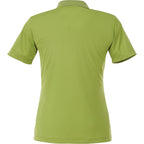 Dade Textured Performance Polo for Women Transfer - Dark Citron Green - Back Flat