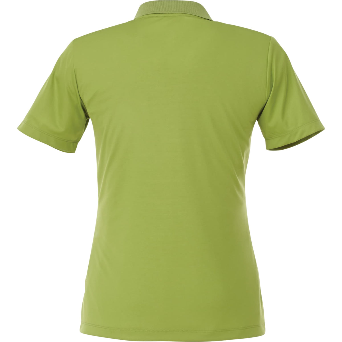 Dade Textured Performance Polo for Women Transfer - Dark Citron Green - Back Flat