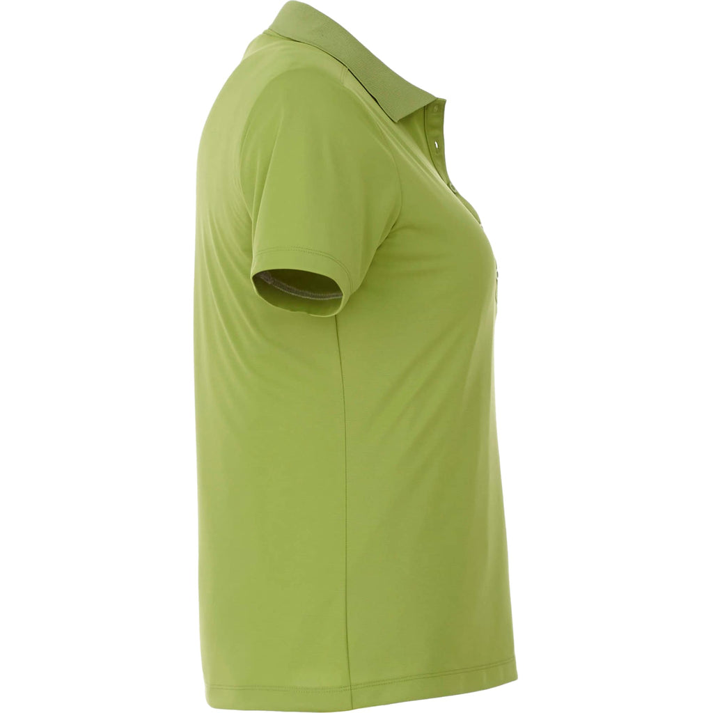 Dade Textured Performance Polo for Women Transfer - Dark Citron Green - Right Side
