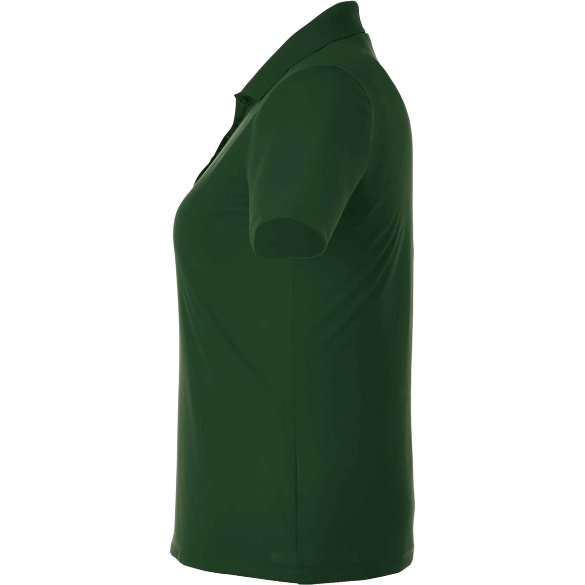 Dade Textured Performance Polo for Women Transfer - Forest Green - Left Side