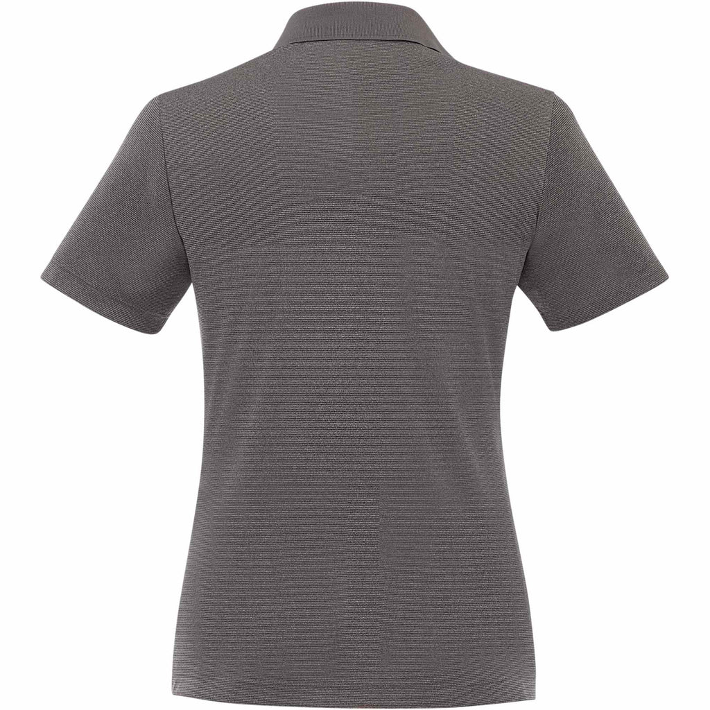 Dade Textured Performance Polo for Women Transfer - Heather Dark Charcoal - Back