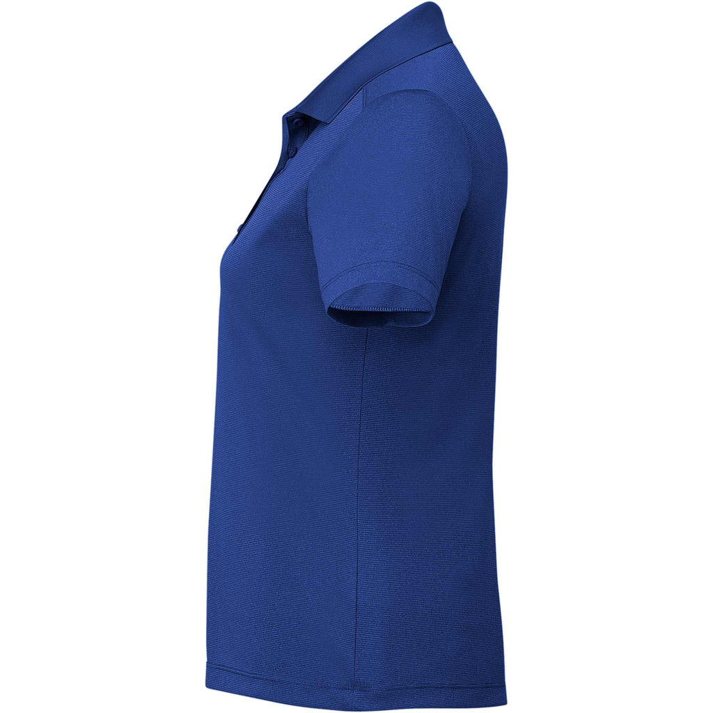 Dade Textured Performance Polo for Women Transfer - New Royal - Left Side