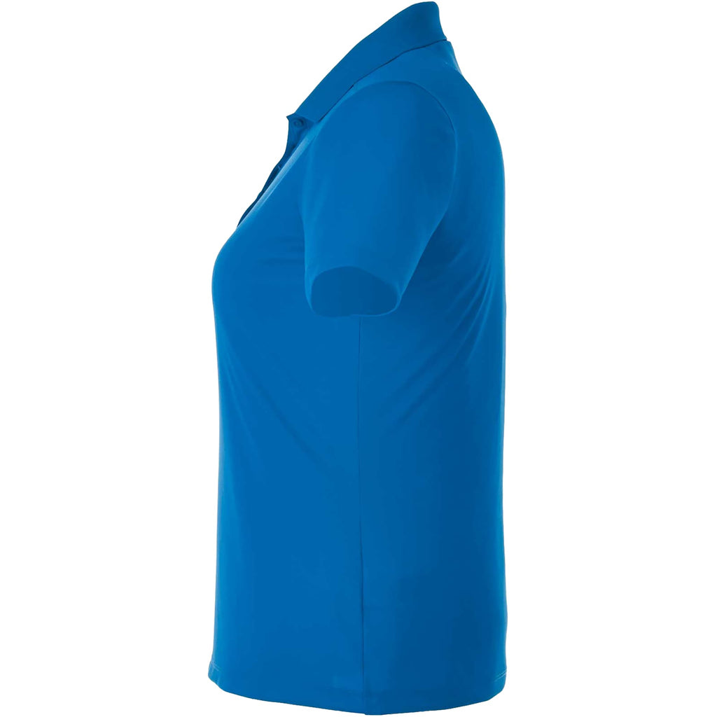 Dade Textured Performance Polo for Women Transfer - Olympic Blue - Left Side