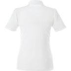 Dade Textured Performance Polo for Women Transfer - White - Back Flat