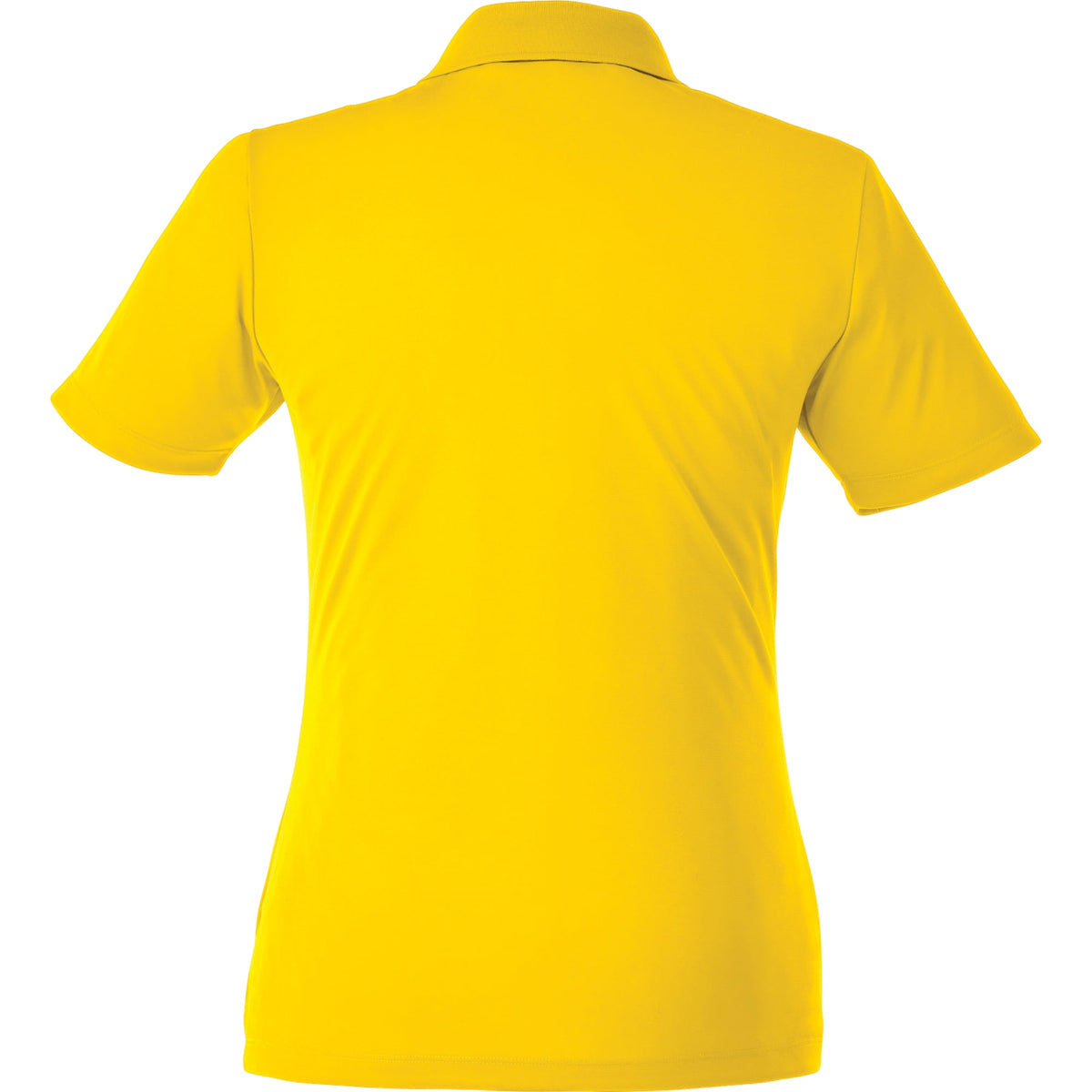 Dade Textured Performance Polo for Women Transfer - Yellow - Back Flat