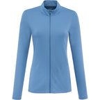 Dara Recycled Tech Full Zip Jacket for Women Embroidery - Moonlight Blue - Front