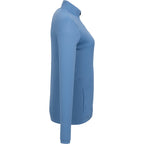 Dara Recycled Tech Full Zip Jacket for Women Embroidery - Moonlight Blue - Right Side