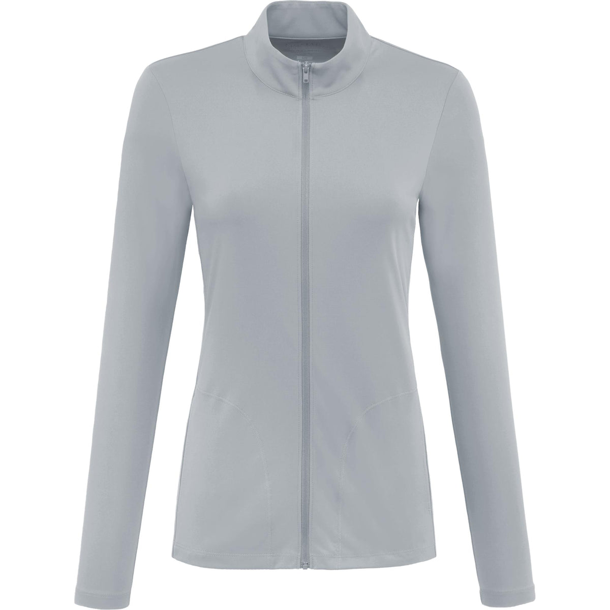 Dara Recycled Tech Full Zip Jacket for Women Embroidery - Quarry - Front 2