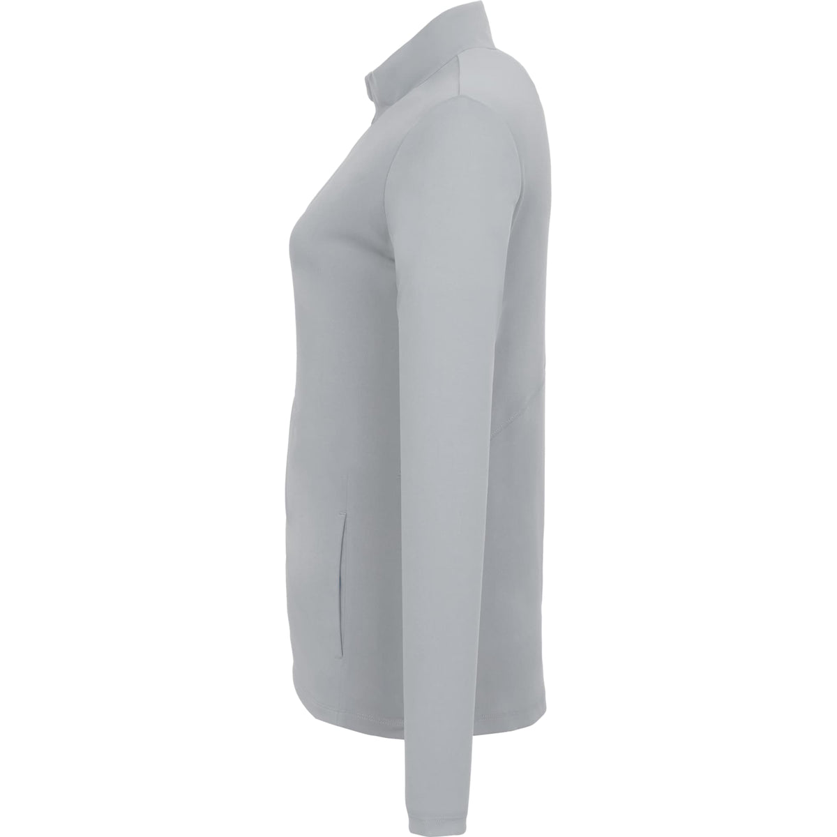 Dara Recycled Tech Full Zip Jacket for Women Embroidery - Quarry - Left Side