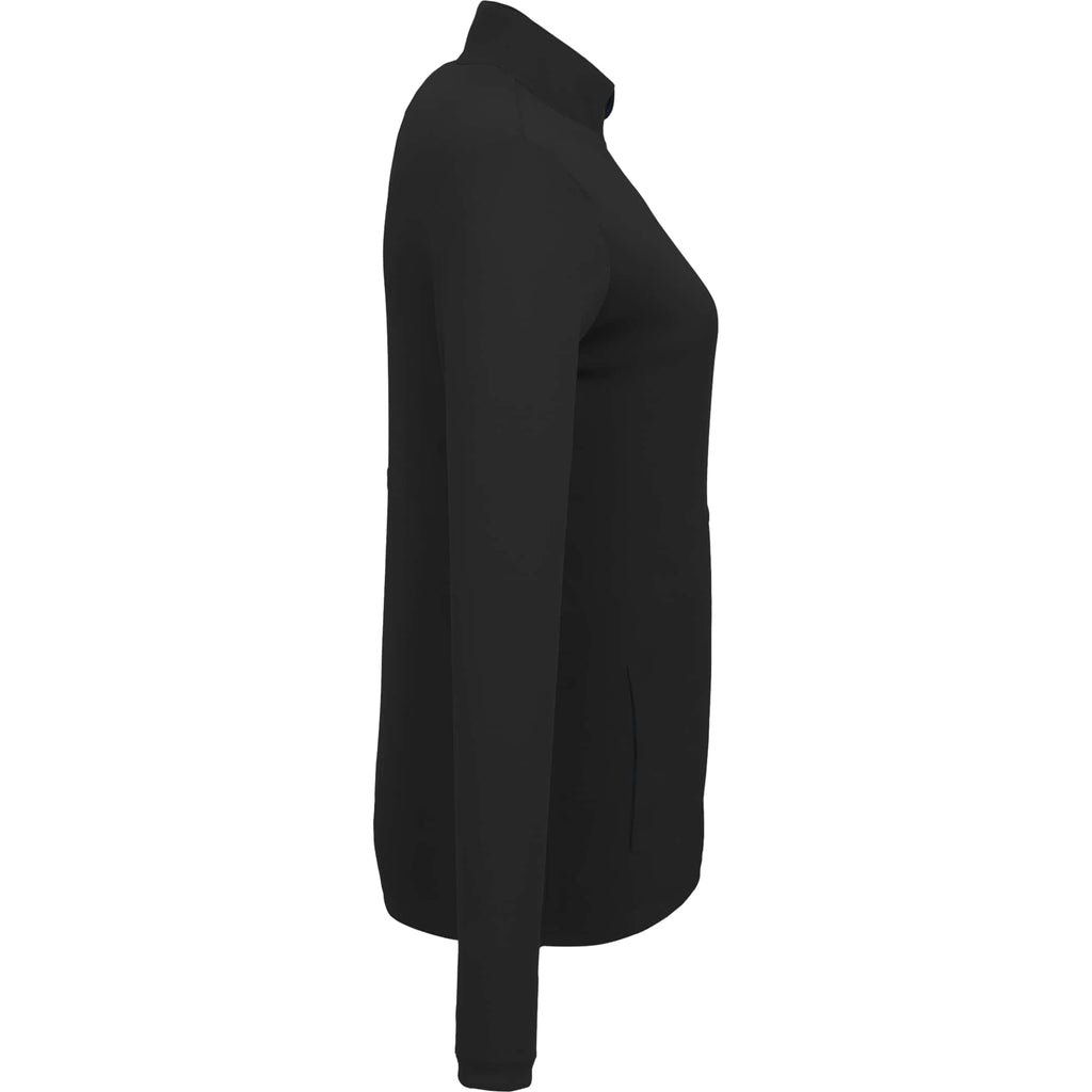 Dara Recycled Tech Full Zip Jacket for Women Transfer - Black - Right Side
