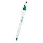 Dart Pen with Stylus - Lime Green - Silk Screen