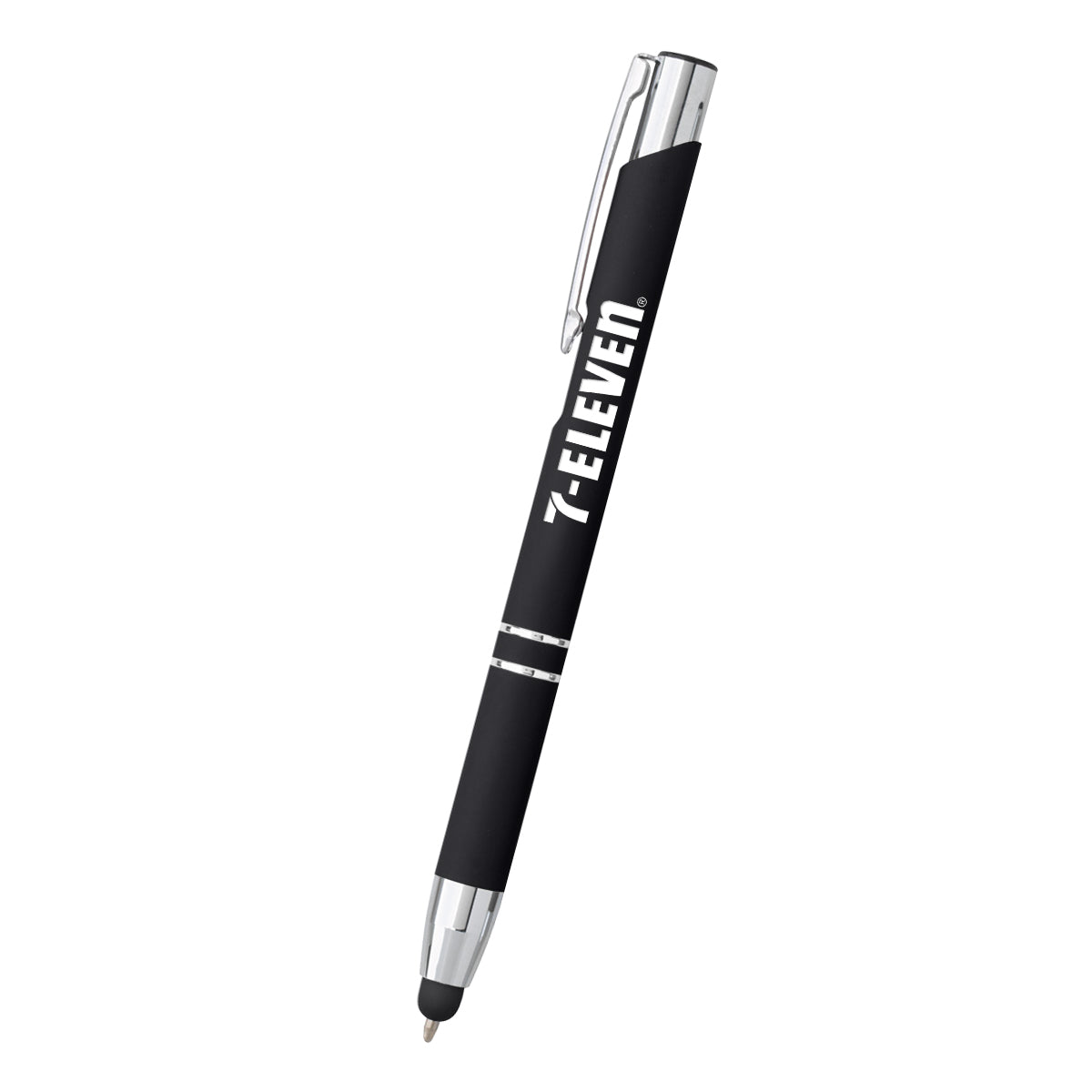 Dash Pen with Stylus Full Color - Black - Laser Engraving