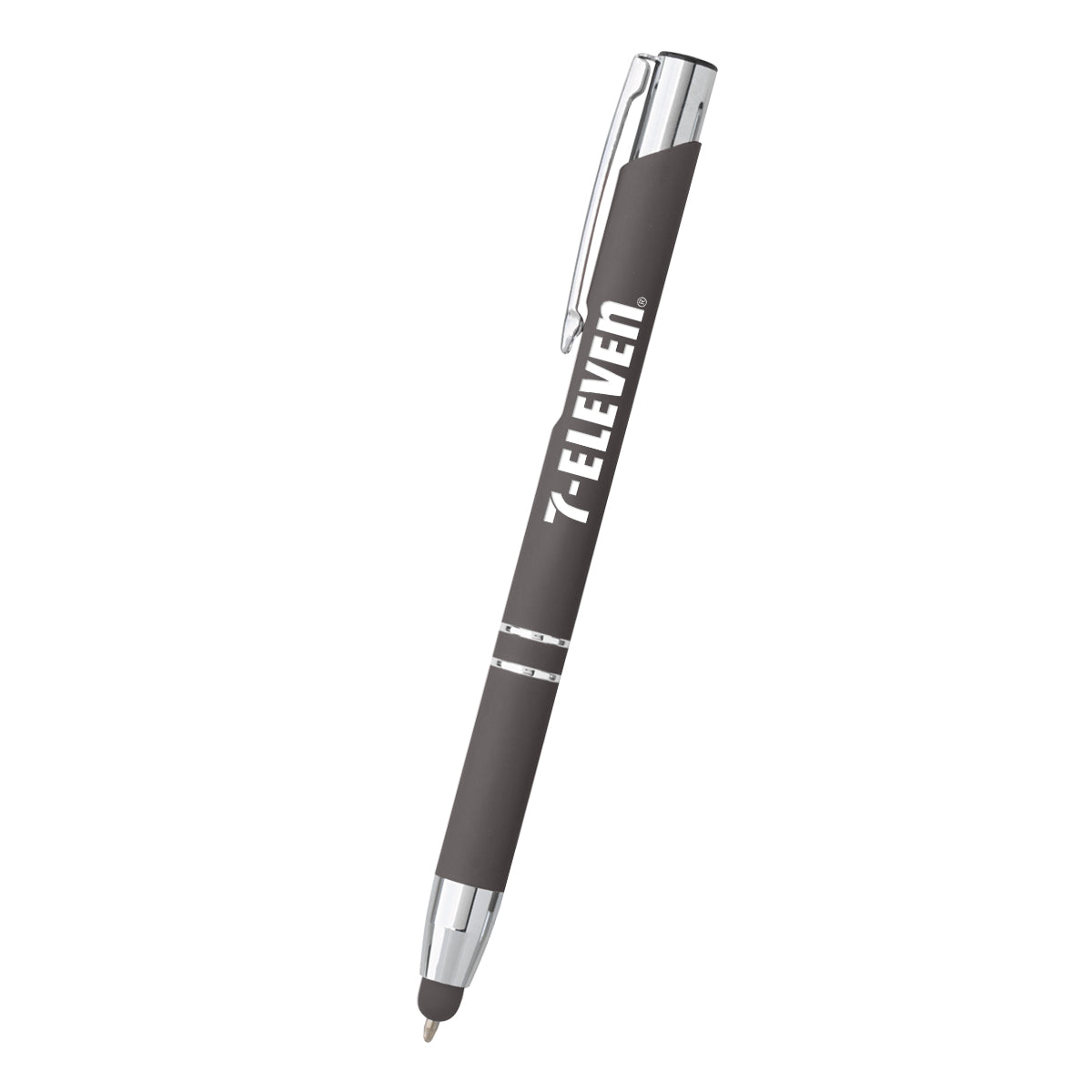 Dash Pen with Stylus Full Color - Gray - Laser Engraving