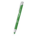 Dash Pen with Stylus Full Color - Green - Laser Engraving