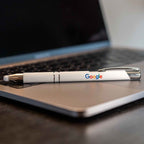 Dash Pen with Stylus Full Color - White - Lifestyle_Digibrite