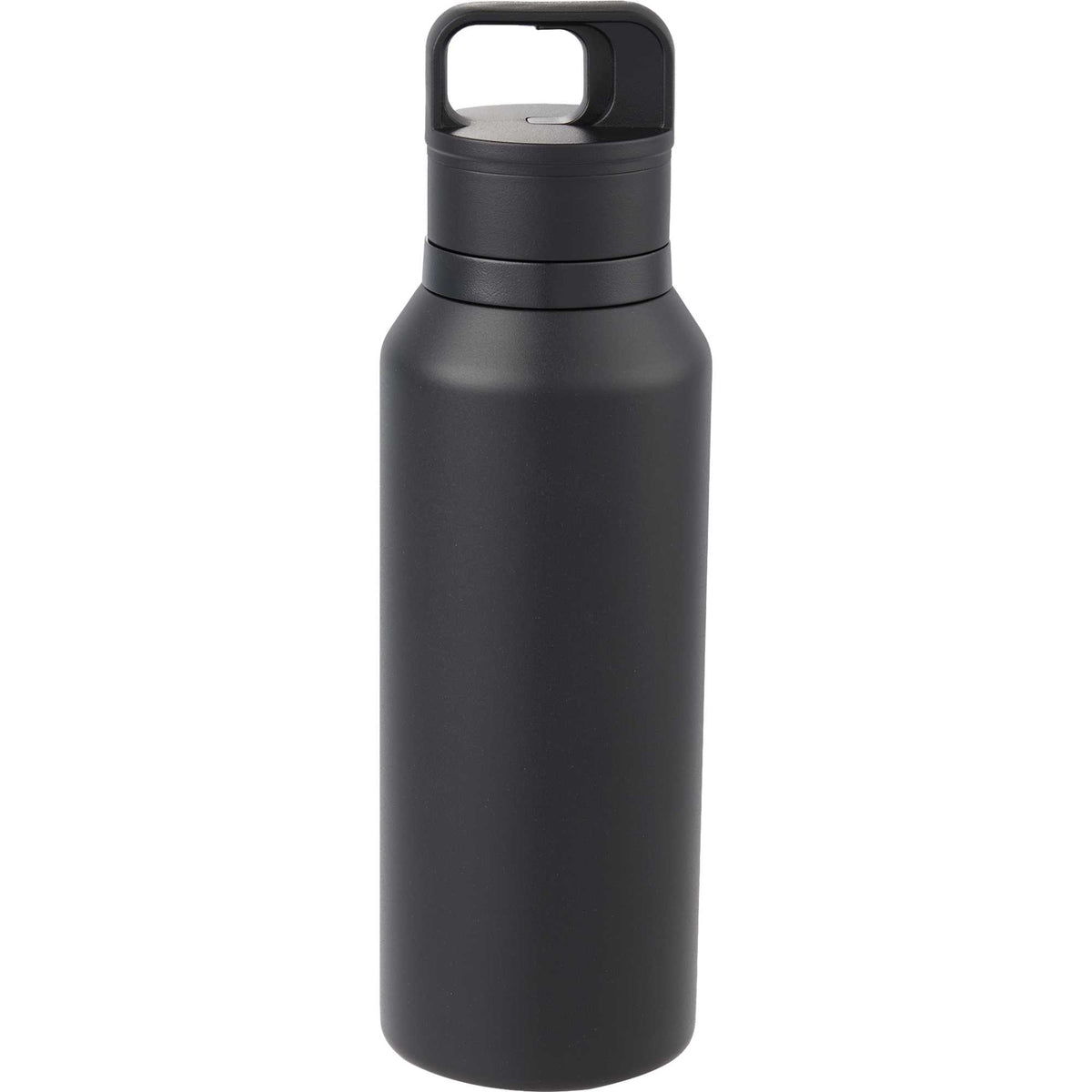 Dawson Insulated Bottle with Trigger Lid, 18 oz Full Color - Black - Back