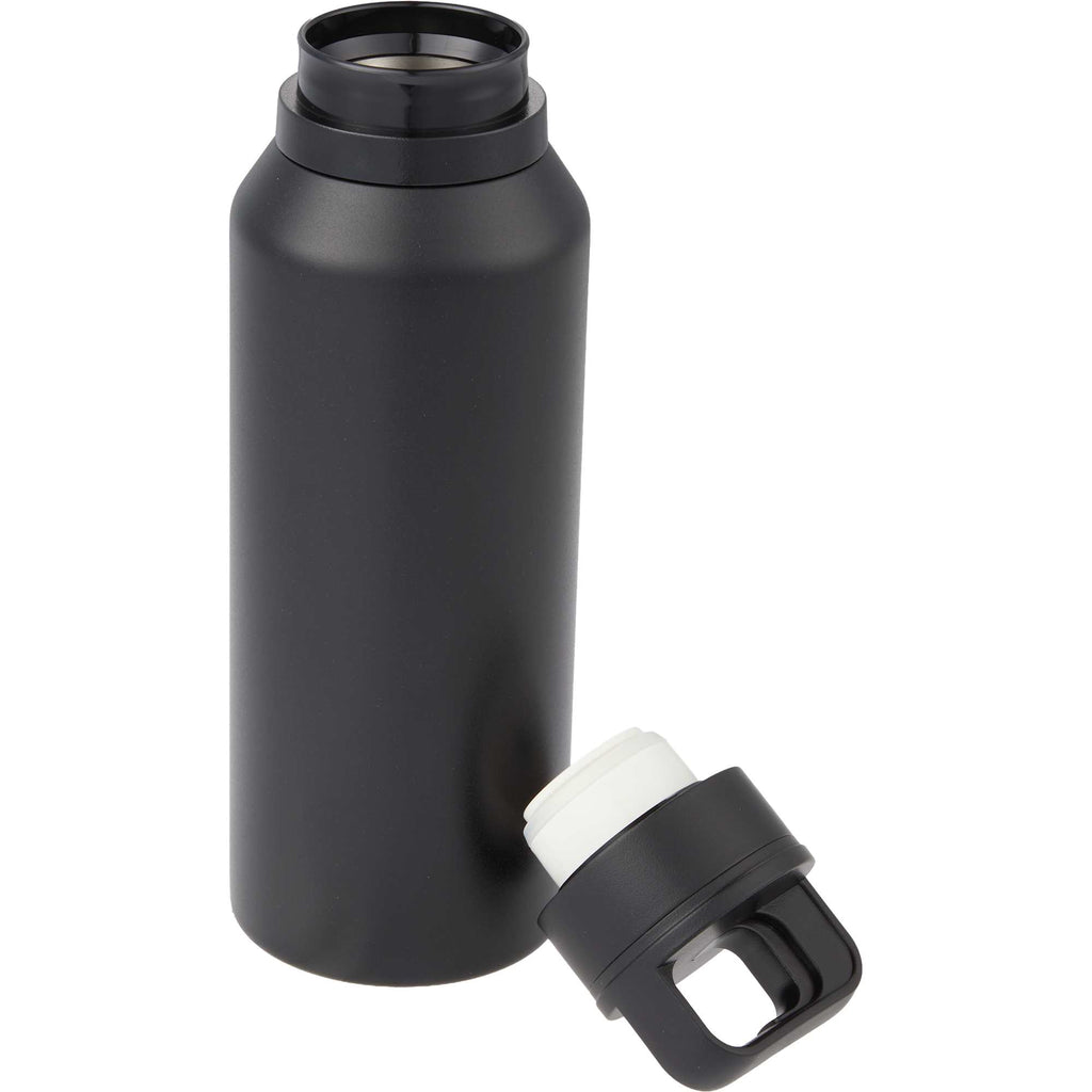 Dawson Insulated Bottle with Trigger Lid, 18 oz Full Color - Black - Detail