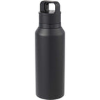 Dawson Insulated Bottle with Trigger Lid, 18 oz Full Color - Black - Left Angle
