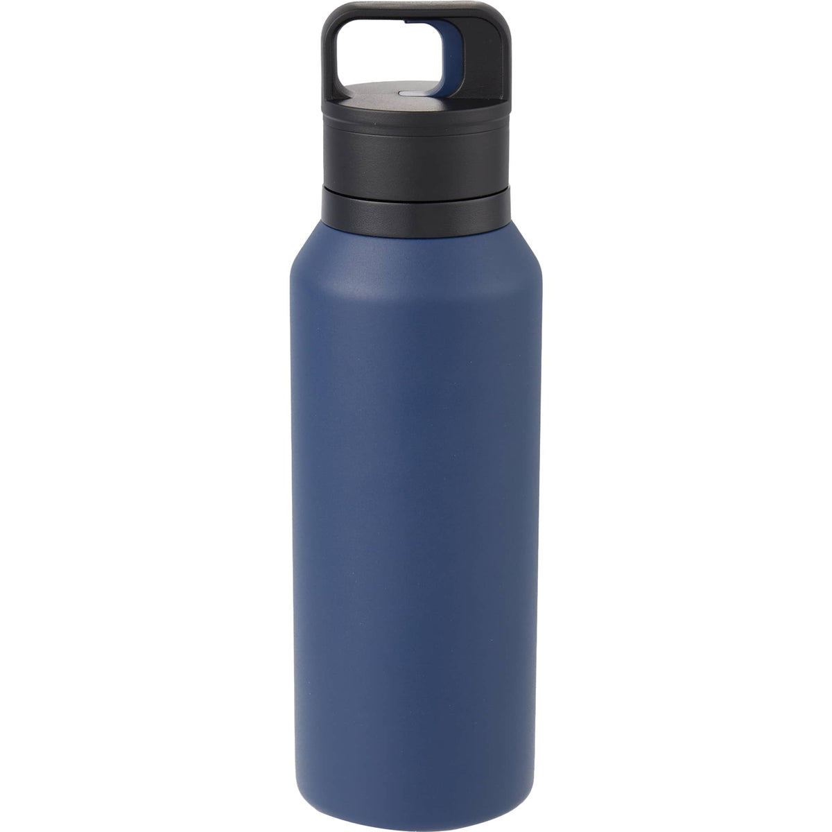 Dawson Insulated Bottle with Trigger Lid, 18 oz Full Color - Navy - Back