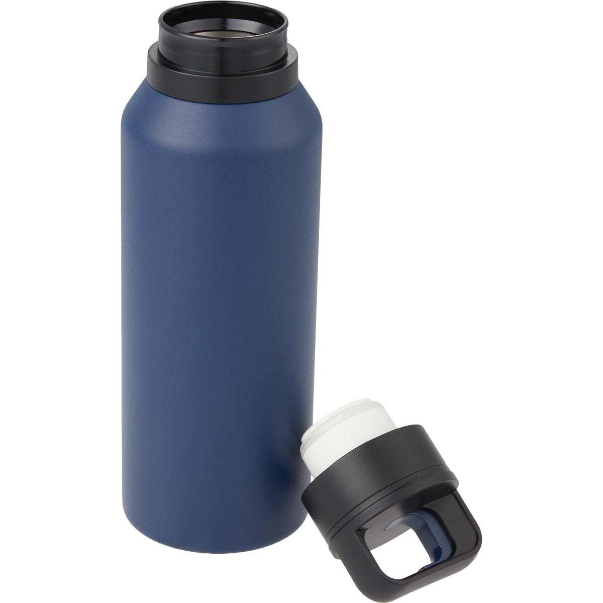 Dawson Insulated Bottle with Trigger Lid, 18 oz Full Color - Navy - Detail