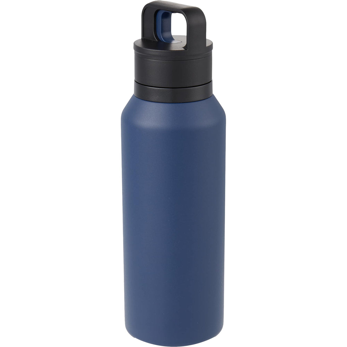 Dawson Insulated Bottle with Trigger Lid, 18 oz Full Color - Navy - Left Angle