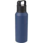Dawson Insulated Bottle with Trigger Lid, 18 oz Full Color - Navy - Right Angle