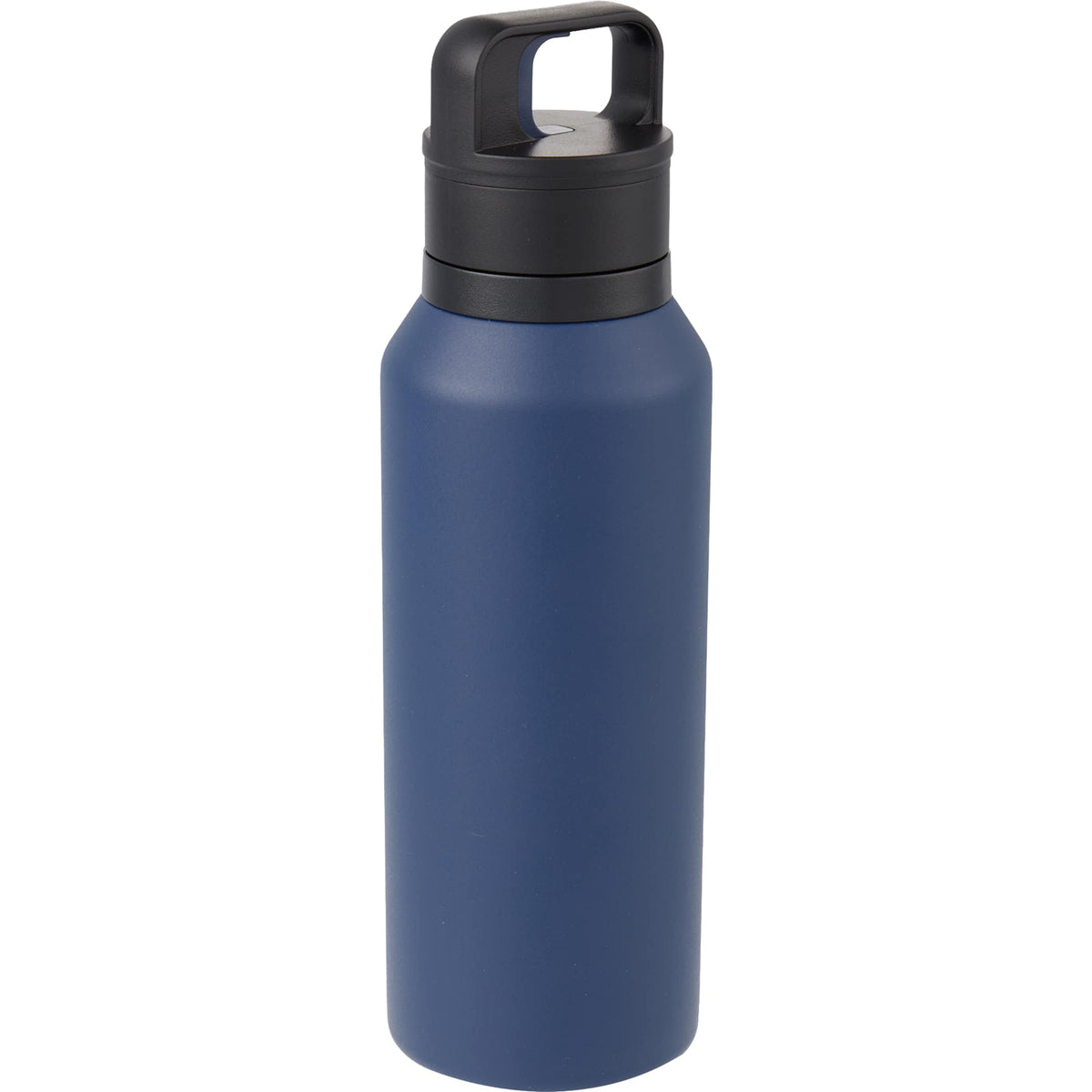 Dawson Insulated Bottle with Trigger Lid, 18 oz Full Color - Navy - Right Angle