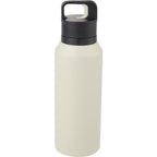 Dawson Insulated Bottle with Trigger Lid, 18 oz Full Color - Tan - Back