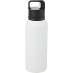 Dawson Insulated Bottle with Trigger Lid, 18 oz Full Color - White - Back