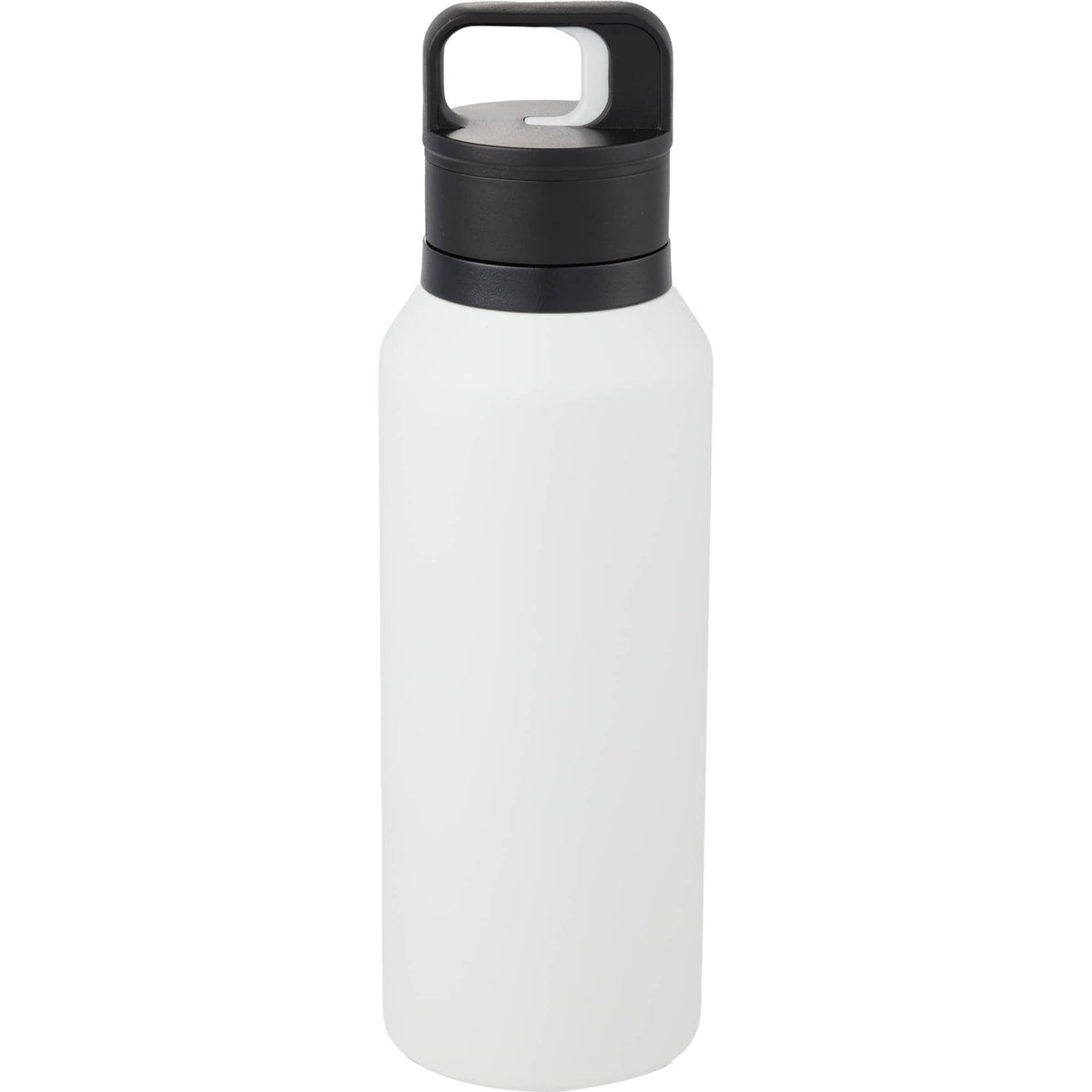 Dawson Insulated Bottle with Trigger Lid, 18 oz Full Color - White - Back