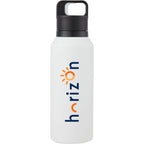 Dawson Insulated Bottle with Trigger Lid, 18 oz Full Color - White - Front