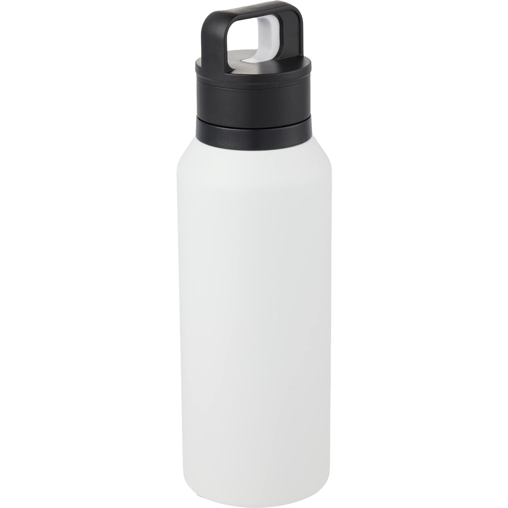 Dawson Insulated Bottle with Trigger Lid, 18 oz Full Color - White - Right Angle