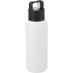 Dawson Insulated Bottle with Trigger Lid, 18 oz Full Color - White - Right Angle