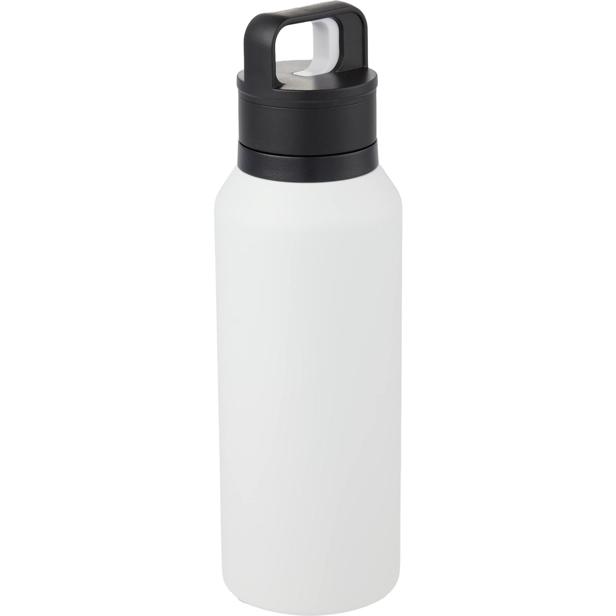 Dawson Insulated Bottle with Trigger Lid, 18 oz Full Color - White - Right Angle
