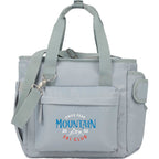 Daybreak Recycled Cooler with Tumbler Pocket, 16 Cans Embroidery - Gray - Front