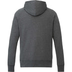 Dayton Classic Fleece Hoodie, Unisex Embroidery - Heather Dark Charcoal - Back